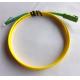 SC / APC to LC / APC Fiber Optic Patch Cord SM Simplex LSZH Cable