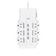 6 outlet UL and CUL Tested Power Strip 1.5ft 3*14SJT Cord with Switch, Surge Protector 4USB Adapter