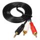 Copper Conductor 20Hz RCA AV Audio Cables Maximum Voltage 30V