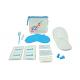 Journey / Flight Travel Kit , Cosmetic Travel Bag With Soap / Tissue / Liquid Hand Cleaner