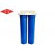 20'' Double Stage Water Filter Parts 32kg Max Pressure Blue Color Appearance