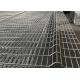Square Post H3000mm Anti Climb Mesh Fence OHSAS Flat Bar Steel Fence
