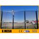 2.0m Height Post Size 80mm Anti Climb Mesh Fence Black Color Powder Coated For Airport