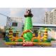 7m High Jungle Bear Kids Inflatable Rock Climbing Wall For Outdoor Games