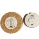 LED Light Natural Cork Lids Inserted Button Battery For Micro Landscape