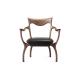 Patented Lounge Comfy Accent Chair New Chinese Style Solid Walnut Wood