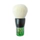 Single Kabuki Makeup Brush Transparent Plastic Handle Goats Hair Powder