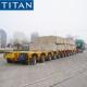 Multi axle trailer heavy equipment transport goldhofer hydraulic modular trailer