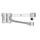 ATM Spare Parts NCR   497-0466594 SATA DATA AND POWER CABLE ASSEMBLY