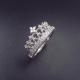 Cubic Zircon 100% Real 925 Silver Ring For Women Wedding Engagement
