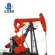 Oil field well beam pumping unit with API 11E