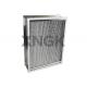 Rigid High Temperature Air Filter , High Efficiency Hepa Filter Stainless Steel Frame
