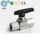 Manual 2 Way Stainless Steel High Pressure Ball Valve 3000psi