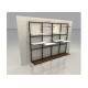 Commercial Retail Wall Mounted Display Racks Modern Style With 60CM Wooden Shelf