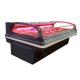 1000L Meat Display Freezer Food Showcase With Curtain