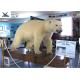 Realistic Animatronics Animals Models Lifelike Polar Bear Statues For Decoration