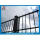 Anti Climb Double Wire Fence Low-Carbon Iron Wire Material OEM / ODM Acceptable