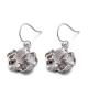 AAA Cubic Zirconia Flower Earrings 5.41g Sterling Silver Flower Stud Earrings