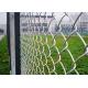 8 Ft Chain Link Fence Black Metal Chain Link Fencing PVC Coated