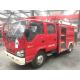 Isuzu Red Color Water Tank Fire Truck 2000kg Capacity EURO 6