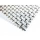 Durable Stainless Steel Woven Wire Cloth , Architectural Mesh Fabric Square