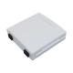 White 2 Port Fiber Termination Box ABS Material For FTTH Systems
