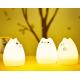 3 AAA Tabletop Night Light Lamp  , DC5V Cat Silicone Soft Touch Night Light