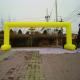 Colorful advertising arch inflatable full printing color gantry crane  inflatable gate