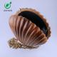 ISO9001 Shell Leather And Wood Bag Handmade Carving Artwork