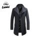 Winter Men Jacket Chaquetas Rectas Para Hombre Blouson Utility Outerwear Long Overcoat Elegant Slim Long Coats