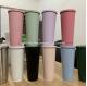 Different color tumbler cups with straw stainless steel tumbler double wall milk tea cups  for christmas