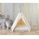 Eco Bohemian Ivory Hedgehog Bed Rabbit Bunny House With Removable Cusion