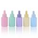 Frosted Pink Glass Cosmetic Serum Dropper Bottle 1oz Eco Friendly