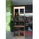 High end stainless steel wine cabinet with rose-gold