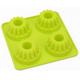 Safe Four Cups Silicone Baking Molds Flower Molds For Cakes , Cooking