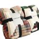 Christmas Tartan Flannel Blanket Sets Sustainable Plaid Sofa with Custom Advantage