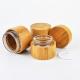 20g 15ml Empty Cosmetic Jars Bamboo Containers For Cosmetics Ribbed 3oz