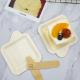5.5'' Disposable Wooden Plates CIQ LFGB Biodegradable Sushi Tray