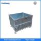 Galvanized warehouse collapsilbe stackable steel wire cage