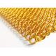 Gold Color SS316 Decorative Woven Wire Mesh For Curtain And Space Divider