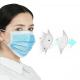 Fiberglass Free Elastic Earloop Blue Surgical Nose Mask
