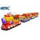 High-Power Train Head Tow 3 New Double-Row Carriages Amusement Park Trackless Train