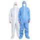 Unisex Coverall Disposable Protective Suit Antivirus For Factory Staff