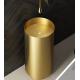 Floor Standing Stainless Steel Pedestal Sink , Cylindrical Wash Basin Brushed Gold Color
