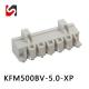 Male Female Pluggable Terminal Block Connector 5.0mm Straight 300V Promotion
