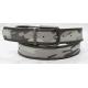 Two Way Used Mens Casual Belts Military Printing Webbing & Classic PU Reversible Buckle