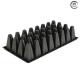 32-Cell Plastic Nursery Seed Tray, Vacuum Formed for Seed Growth, Black Seedling Tray