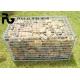 5mm Rock Filled Gabion Cages , Architectural Stainless Steel Gabion Baskets