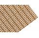 Copper Color Facade Fabric Architectural Wire Mesh Made In Aluminum Flat Wire