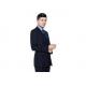 Fashionable Black Colour Office Work Uniforms , Wool Material Mens Work Uniforms